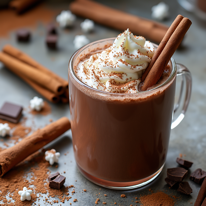 Spiced Hot Cocoa with a Cinnamon-Honey Twist