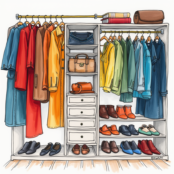 The Prettiest Ways to Organize Your Closet By Color, Not Category