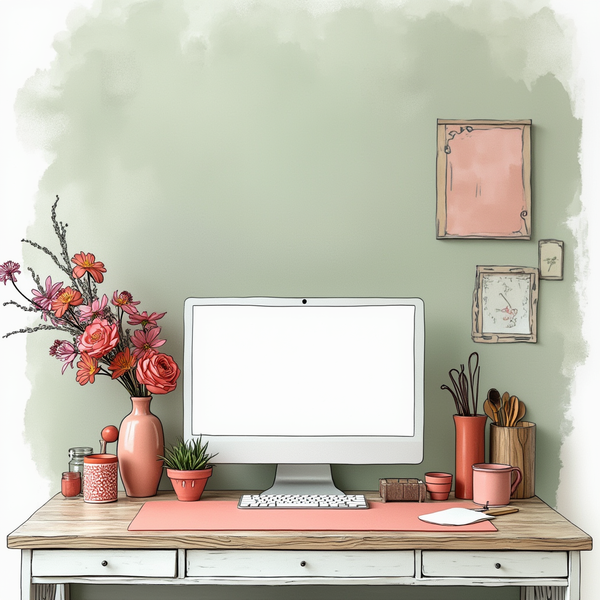 The Best Desk Setup for Feminine Energy + Focus