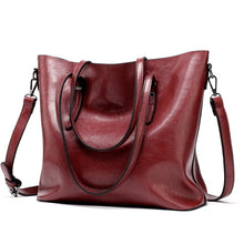 Load image into Gallery viewer, wine red tote bag