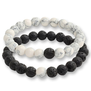 Tiger Eye Stone Bracelets 2 Pcs/set