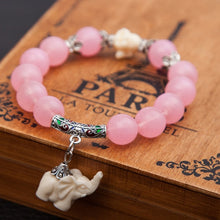 Load image into Gallery viewer, White Elephant Charm Bracelet