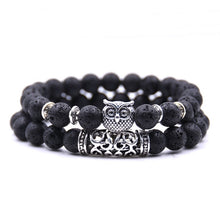 Load image into Gallery viewer, Watchful Owl Stone Bracelet