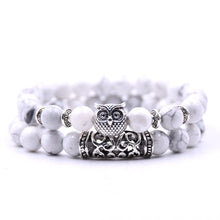 Load image into Gallery viewer, Watchful Owl Stone Bracelet